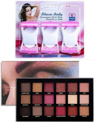 ghorela g 1 Rozi Golden Makeup Kit + 6 D Shape Razors (Pack of 7)
