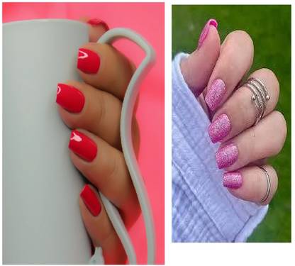 Luipui red nail paint nice easy to apply at home for cute nails