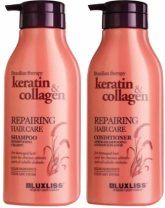 Luxliss Keratin And Collagen (brazilian therapy) Shampoo(500 ML) and conditioner(500 ML)