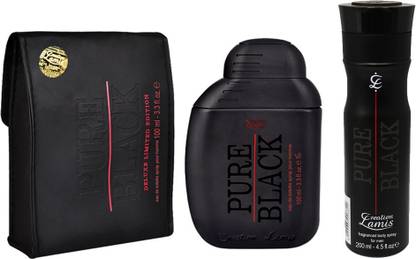 CREATION LAMIS Pure Black Perfume EDT 100ml + Deodorant 200ml