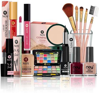 NOY Makeup Kit 15 Pcs Premium Quality 100% Waterproof & Smudge Proof #NO854