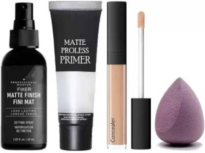 mkldsrh waterproof fixer with primer concealer with beauty blenders for face make up kit
