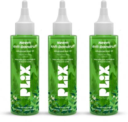 The Plant Fix Plix Neem Anti-Dandruff Advanced Hair Oil | Reduces Dandruff & Soothes Itchy Scalp