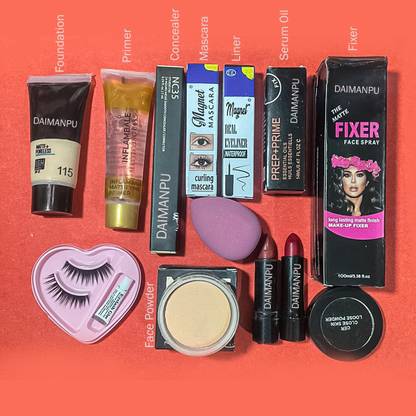 DAIMANPU Face Makeup Waterproof Combo Kit for Fantastic Makeup Experience Longlasting and Antioxidants