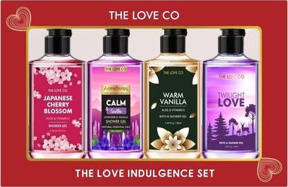 The Love Co. Indulgence Gift kits Collection: Indulge in Shower Gels, Opulent Bathing Experience | Ideal Birthday & Special Occasion Hamper