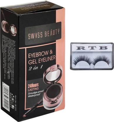 RTB Eyebrow and Gel Eyeliner 7 g (black) with false eyelash