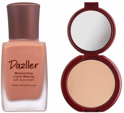 Dazller Face Combi Pack (Soft Caramel R34) : Moisturizing Liquid Makeup, 27mL