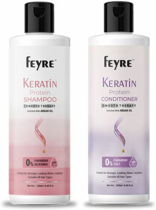 FEYRE keratin shampoo and conditioner for smooth hair,shiny, sulfate free