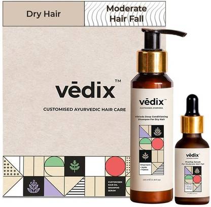 Vedix Dry Hair Care Combo with Shampoo & Hair Growth Serum, 150ml