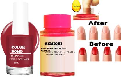 REIMICHI Dip & Twist Instant Nail Polish Remover with nail polish