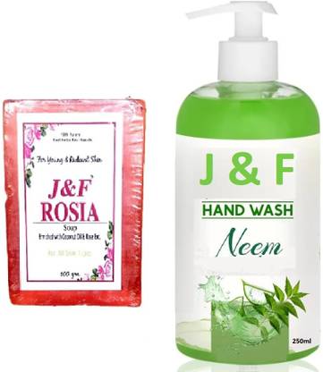 J & F Rose Soap & Neem Hand Wash Spray