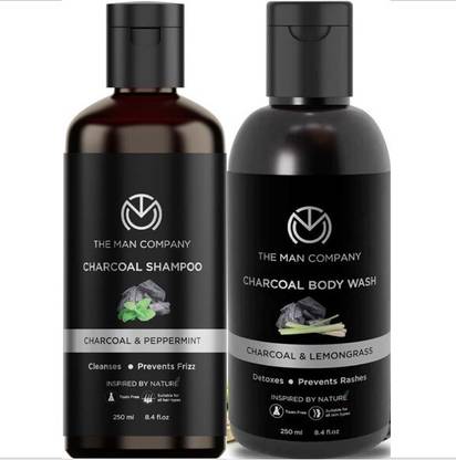 THE MAN COMPANY Charcoal combo pack for men - Shampoo and body wash