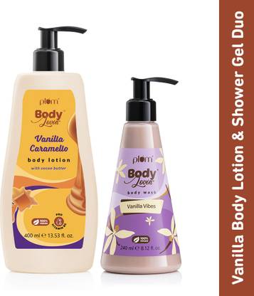 Plum BodyLovin' Vanilla Caramello Body Lotion & Vanilla Vibes Body Wash