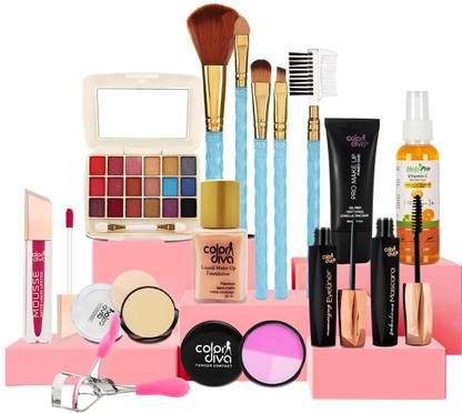 adbeni Stylish Makeup Kit, For All Occasions, Suitable For Day Or Night Go Out Combo