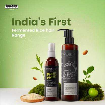 Nuskhe By Paras Xtrme Hair Growth Combo - Hair Mist and Rice Water Conditioning Shampoo