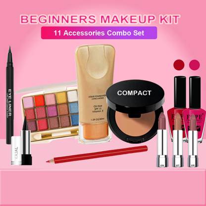FOPE Beginners makeup kit combo set, medium Tone For women/Girls-11202306