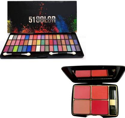 INDIANA HUDA SP 4IN1 Amazing Blusher & Lakyou 51 Multicolor Eyeshadow Palette