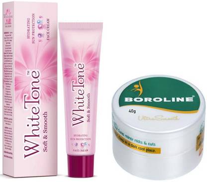 BOROLINE UtraSoft Antiseptic Ayurvedic Cream & White Tone Soft and Smooth Face Cream