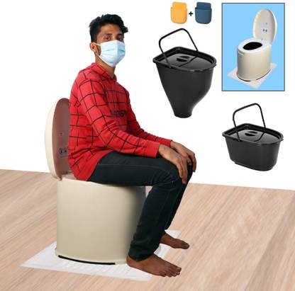 OET European Standard Portable Western Toilet for Elders & Disabled People (WT04) Commode Chair