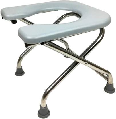 BEDICIA Constructed Stainless Steel Frame Comfortable For Elderly Pregnant Women Commode Chair