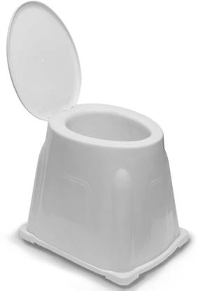 BALWAS POLYMERS MK02 Portable Commode Toilet For Patients, Seniors, Handicap & Pregnant Ladies Western Commode
