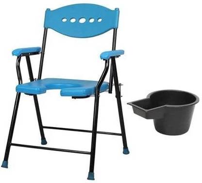 cutfine Portable Folding Commode Chair Indian Toilet Seat For Elderly Disabled and adult Commode Chair