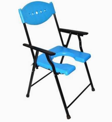 cutfine Foldable Shower Commode Chair For Toilet,Comfortable For Elderly Pregnant Women Commode Chair