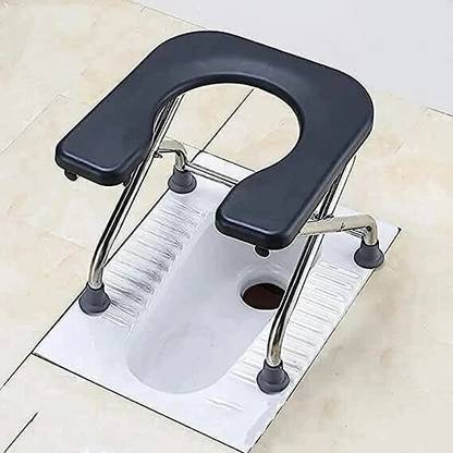 BEDICIA Constructed Stainless Steel Frame Comfortable Safe Toliet Commode Commode Chair