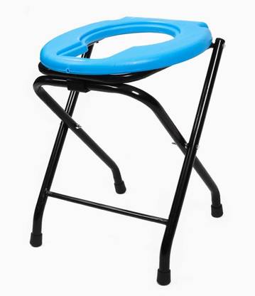 MEDIWEAR MEDIWEAR Folding Commode Chair over Toilet Commode Chair