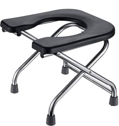 BEDICIA Stainless Steel Comfortable Safe Toliet Commode Commode Chair
