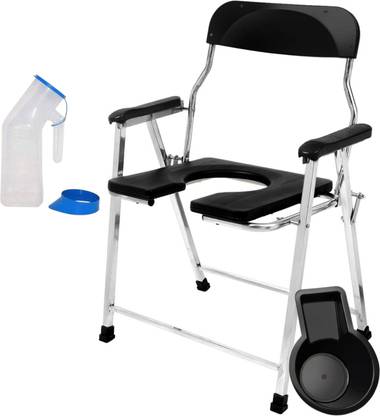 NEOSAFE Stainless Steel Jumbo Commode Chair Commode Chair