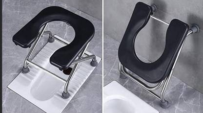 BEDICIA Folding Elderly Disabled Men and Pregnant Women Shower and Bathing Commode Chair