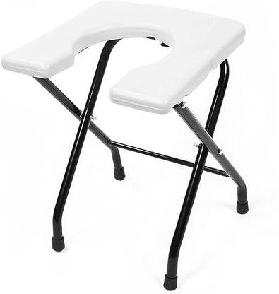 SVS SURGICAL Western Toilet Seat Anti Skid Commode Chair Commode Chair(WHITE) Commode Shower Chair