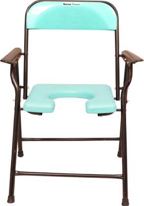 GREEN NATURE Western Toilet Seat Anti Skid Commode Chair Commode Shower Chair