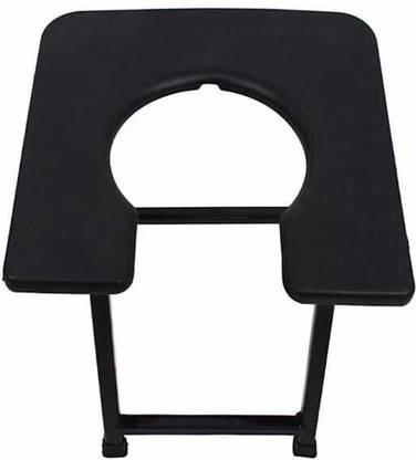 HELATHTRACK Foldable with anti skid rubber legs Commode Chair