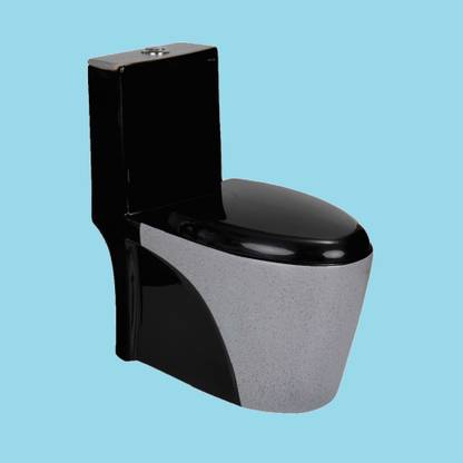 Vardhman Ceramics Designer One Piece Water Closet EWC for Toilet S Trap Color Western Commode