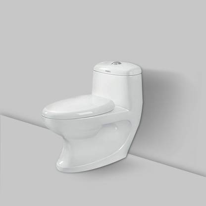 Drops Luxury Bathware ONE PIECE CLOSET WASHDOWN S TRAP 9"( 225MM) Western Floor Mounted DISTANIO CAT NO 1019 Western Commode