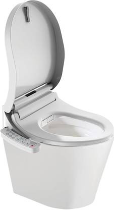 Zerotouch Smart Bidet Toilet wall Hung ABS+PP Seat Soft Closing (V-Shape) Zt Two+ Smart Bidet Toilet Anti-Bacterial Soft Closing (D-Shape) ABS+PP Seat Western Commode