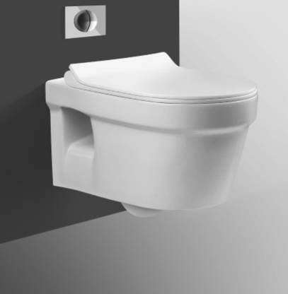 Sprenza 2007 WALL HUNG P trap With Soft Close Seat Cover WC (White) Western Commode
