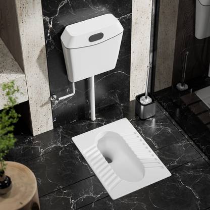 Flipkart SmartBuy 20"inch Indian Toilet Pan with Modern Flush Tank 20 inch Indian Commode