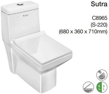 Parryware C847L Western Commode