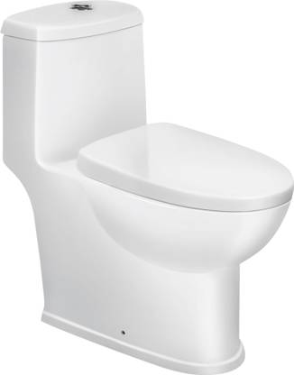 Hindware Estella S-300 Trap One-piece Floor Mount EWC 92083 Western Commode