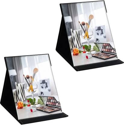 olwick Folding Travel Mirror, Portable Adjustable Rectangular Ultrathin Mackup Mirror