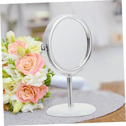 Vaisag House Portable Tabletop Makeup Round Mirror Vanity Mirror
