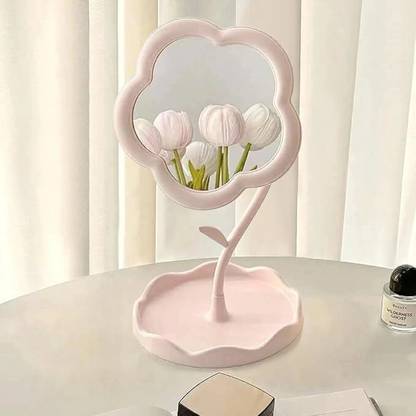 KASHTHBHANJAN Flower Makeup Mirror