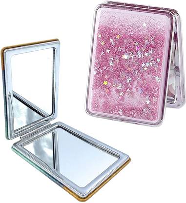 WEMOL Makeup Mirror Mini Portable Double-Sided Magnifying Handheld Mirror
