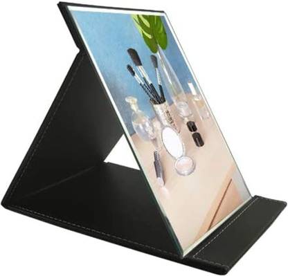 HENIJ Folding Vanity Makeup Mirror - Free Standing Super HD Mirror Makeup Mirror