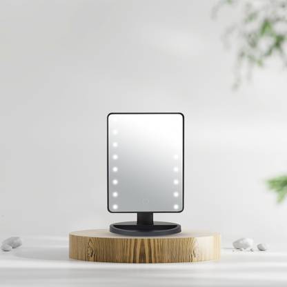 anko Black LED Beauty Mirror
