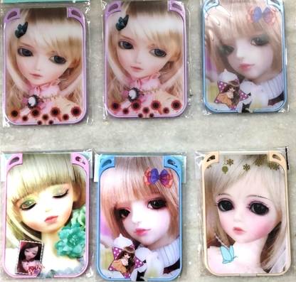 Ulike 6pcs. Beautiful 3d design mirror for daily use