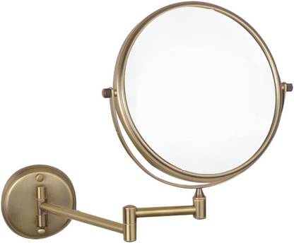 CIPLA PLAST Stainless-Steel Body Mirror/Magnifying Shaving,Makeup Round Mirror/Multiple uses